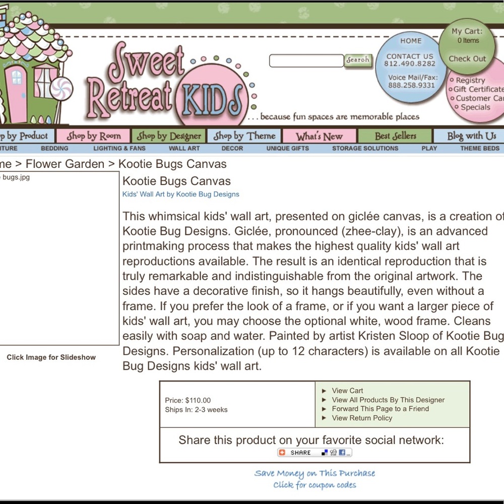 Kootie Bug Designs Alligator w/pearls giclee - Picture 7 of 7